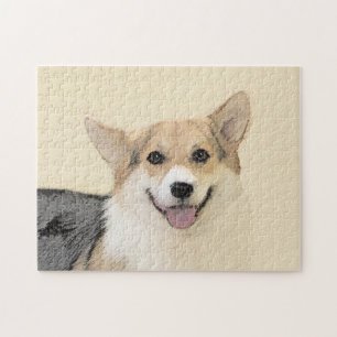 Pembroke Welsh Corgi Painting - Original Dog Art Legpuzzel