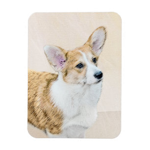 Pembroke Welsh Corgi Painting - Original Dog Art Magneet