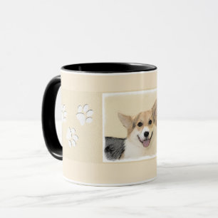 Pembroke Welsh Corgi Painting - Original Dog Art Mok