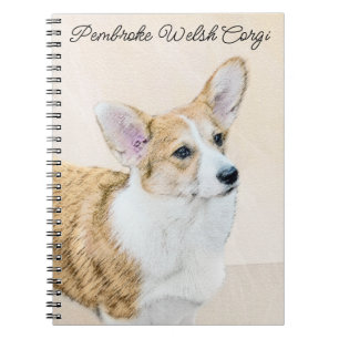 Pembroke Welsh Corgi Painting - Original Dog Art Notitieboek