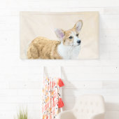 Pembroke Welsh Corgi Painting - Original Dog Art Spandoek (Insitu)