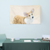 Pembroke Welsh Corgi Painting - Original Dog Art Spandoek (Beurs)
