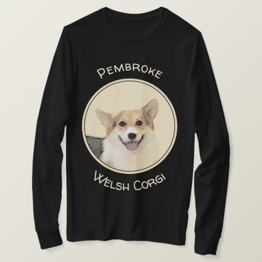 Pembroke Welsh Corgi Painting - Original Dog Art T-shirt (Design voorkant)