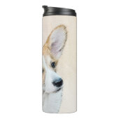 Pembroke Welsh Corgi Painting - Original Dog Art Thermosbeker (Geroteerd rechts)