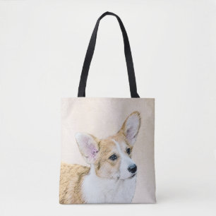 Pembroke Welsh Corgi Painting - Original Dog Art Tote Bag