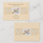 Pembroke Welsh Corgi Painting - Original Dog Art Visitekaartje (Voorkant / Achterkant)
