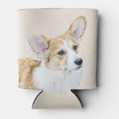 Pembroke Welsh Corgi Painting - Originele Dog Art Blikjeskoeler (Voorkant)