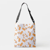 Pembroke Welsh Corgi Pattern Crossbody Tas (Achterkant)