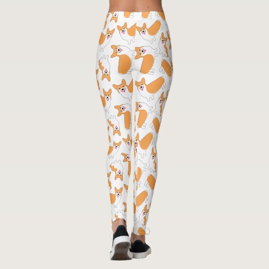 Pembroke Welsh Corgi Pattern Leggings (Achterkant)