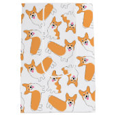 Pembroke Welsh Corgi Pattern Medium Cadeauzakje (Achterkant)