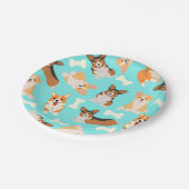 Pembroke Welsh Corgi Pattern Papieren Bordje (Gekanteld)