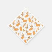 Pembroke Welsh Corgi Pattern Servet (Hoek)