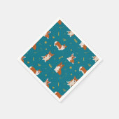 Pembroke Welsh Corgi Pattern Servet (Hoek)