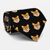 Pembroke Welsh Corgi Pattern Stropdas (Opgerold)