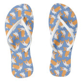 Pembroke Welsh Corgi Pattern Teenslippers (Voetbed)