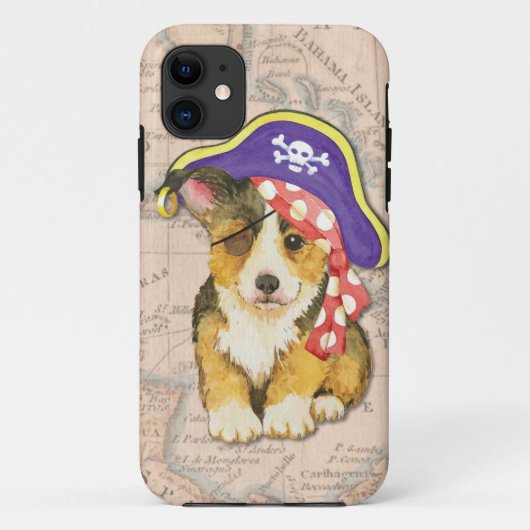 Pembroke Welsh Corgi Pirate Case-Mate iPhone Case (Achterkant)