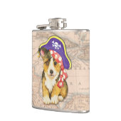 Pembroke Welsh Corgi Pirate Heupfles (Links)