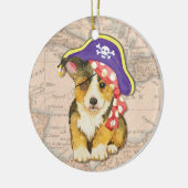 Pembroke Welsh Corgi Pirate Keramisch Ornament (Links)