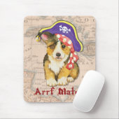 Pembroke Welsh Corgi Pirate Muismat (Met muis)
