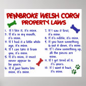 PEMBROKE WELSH CORGI PL2 POSTER (Voorkant)