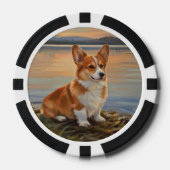 Pembroke Welsh Corgi Poker Chips (Voorkant)