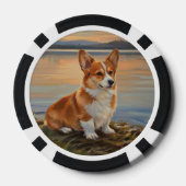Pembroke Welsh Corgi Poker Chips (Achterkant)
