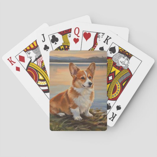 Pembroke Welsh Corgi Pokerkaarten (Achterkant)