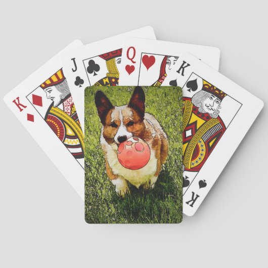 Pembroke Welsh Corgi Pokerkaarten (Achterkant)