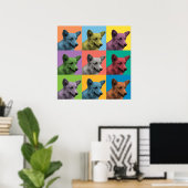 Pembroke Welsh Corgi Pop-Art Poster (Thuiskantoor)