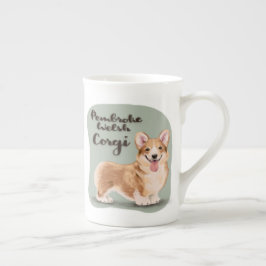 Pembroke Welsh Corgi Porselein Kop