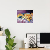 Pembroke Welsh Corgi Poster Print (Thuiskantoor)