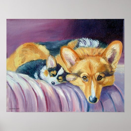Pembroke Welsh Corgi Poster Print (Voorkant)