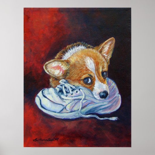Pembroke Welsh Corgi Poster Print (Voorkant)