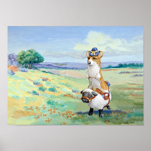 Pembroke Welsh Corgi Poster Print (Voorkant)