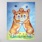 Pembroke Welsh Corgi Poster Print (Voorkant)