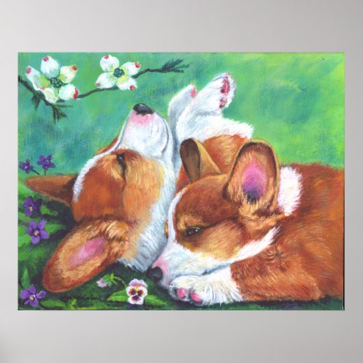 Pembroke Welsh Corgi Poster PRINT (Voorkant)