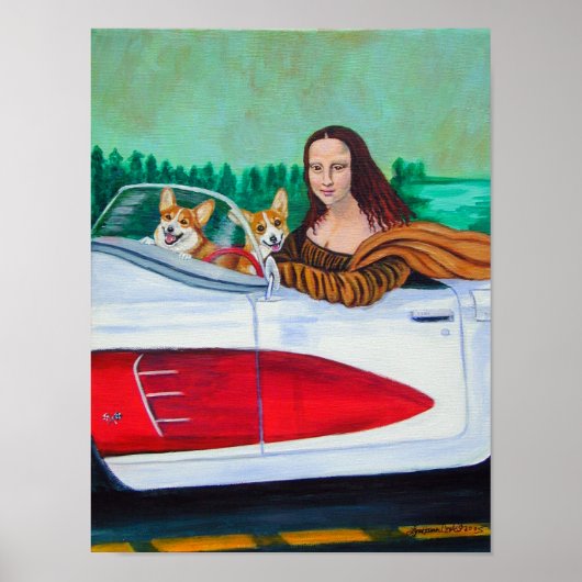 Pembroke Welsh Corgi Poster Print (Voorkant)