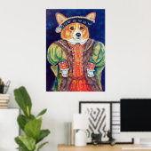 Pembroke Welsh Corgi Poster Print (Thuiskantoor)