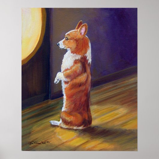 Pembroke Welsh Corgi Poster Print (Voorkant)