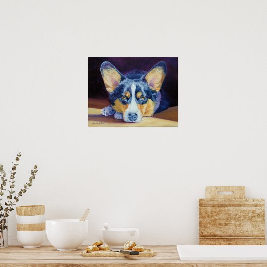 Pembroke Welsh Corgi Print (Keuken)