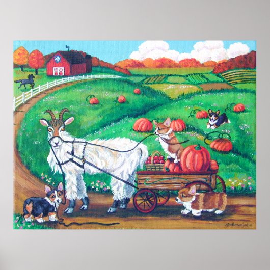 Pembroke Welsh Corgi Print (Voorkant)