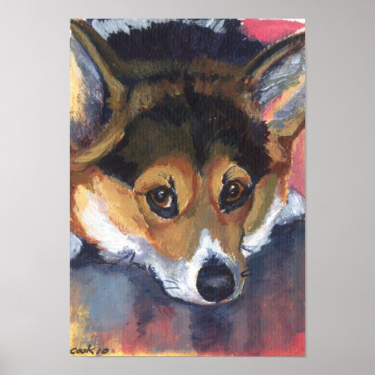 Pembroke Welsh Corgi Print (Voorkant)