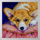Pembroke Welsh Corgi Print Poster (Voorkant)