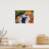Pembroke Welsh Corgi Print Poster (Keuken)