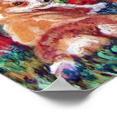 Pembroke Welsh Corgi Print Poster (Hoek)