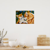 Pembroke Welsh Corgi Print Poster (Keuken)