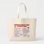 PEMBROKE WELSH CORGI Property Laws 2 Grote Tote Bag (Voorkant)