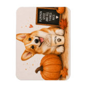 Pembroke Welsh Corgi Pumpkin Spice Magneet (Verticaal)