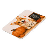 Pembroke Welsh Corgi Pumpkin Spice Magneet (Linkerzijde)