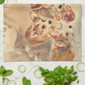 Pembroke Welsh Corgi Puppies Theedoek (Gevouwen)